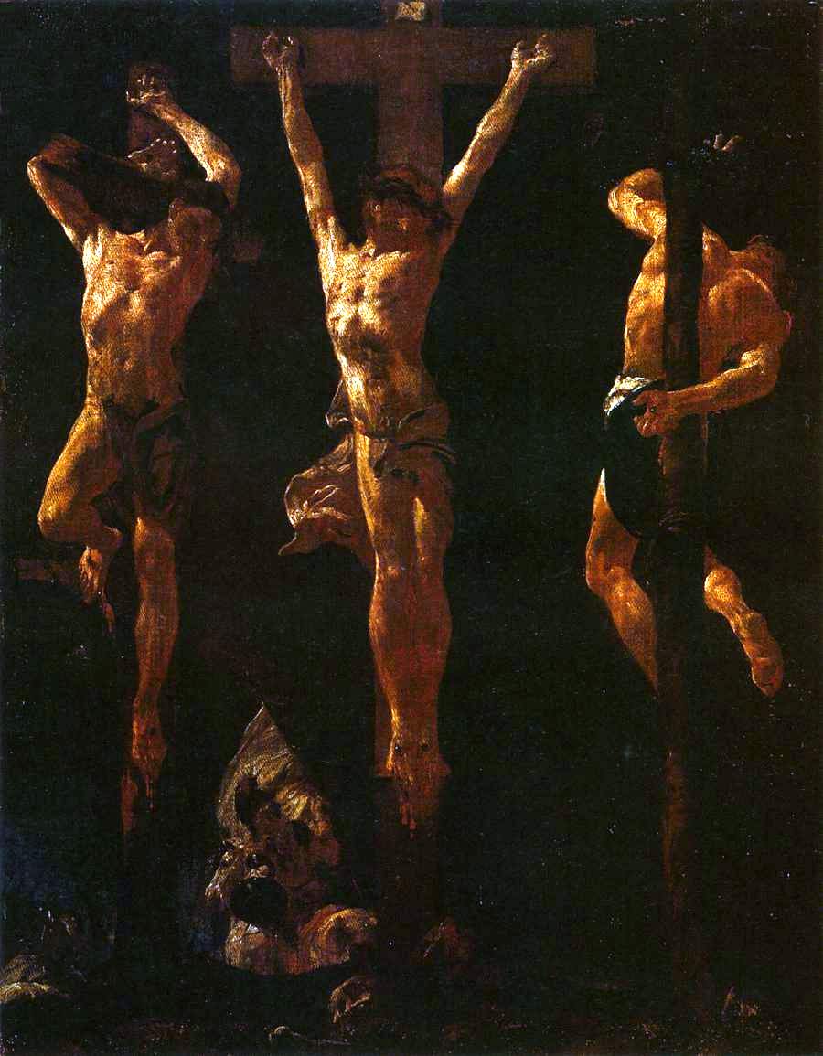 Christ Crucified between the Two Thieves by Giacomo Piazzetta, 1710